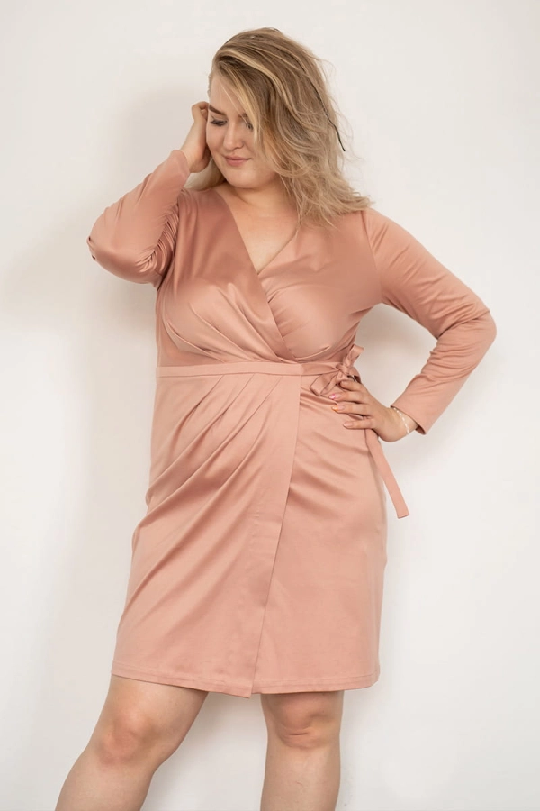 Sukienka Anne bawełniana, herbaciana