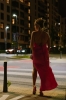 Sukienka Cosmopolitan z cupro, pink flamingo