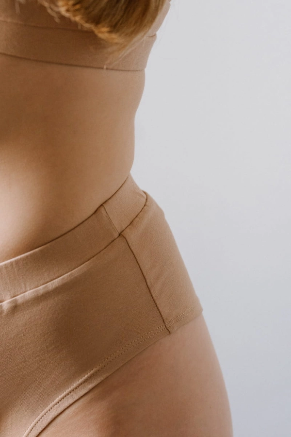 Majtki Wrap z bawełny organicznej , cieliste