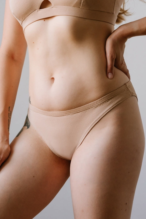 Majtki Comfy z bawełny organicznej, cieliste