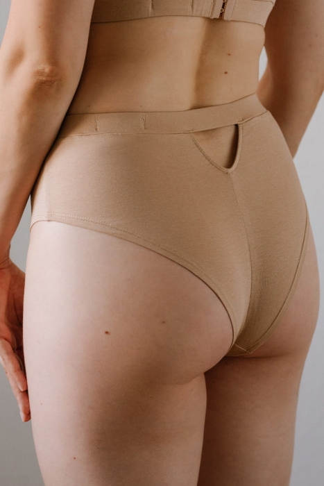 Majtki Wrap z bawełny organicznej , cieliste