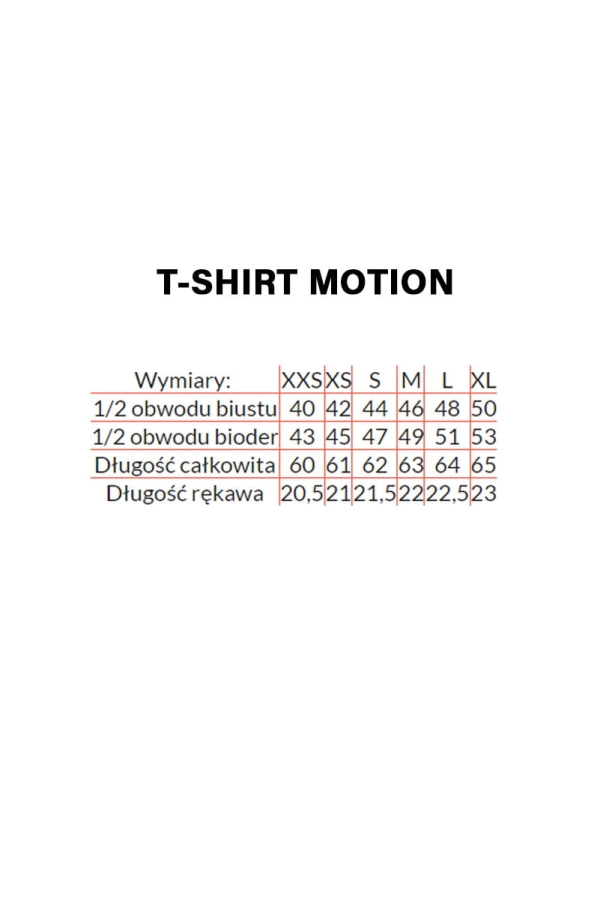 T-shirt Motion wełniany, różowy