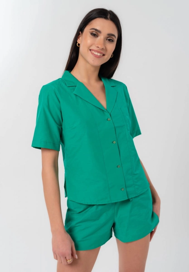 Szorty Fresco bawełniane, zielone