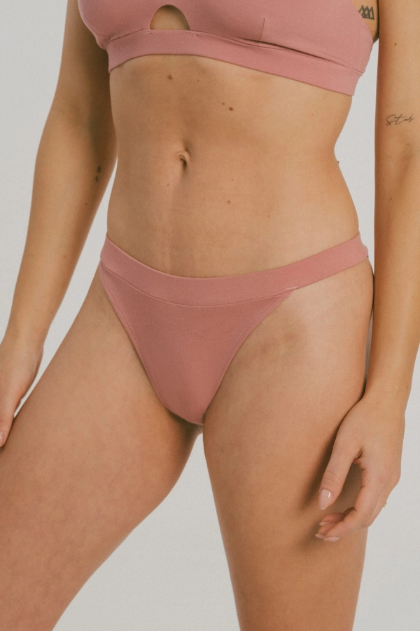 Majtki FeelFree z bawełny organicznej, różowe