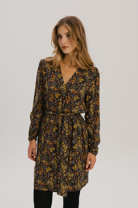 Sukienka Botanic, w żółte kwiaty