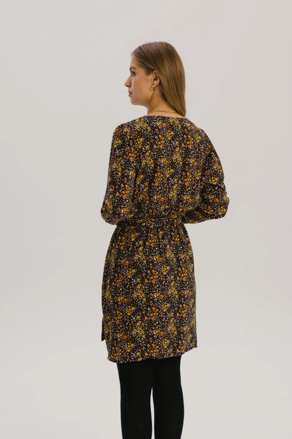 Sukienka Botanic, w żółte kwiaty