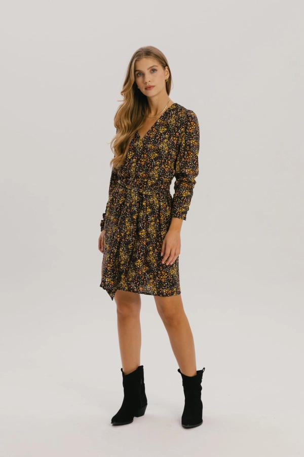 Sukienka Botanic, w żółte kwiaty