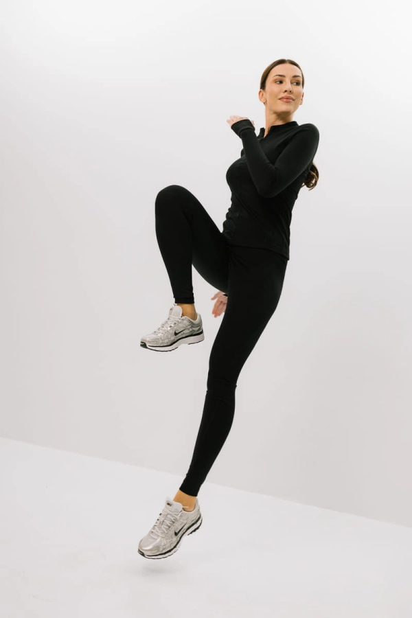 Longsleeve Traverse czarny wełniany