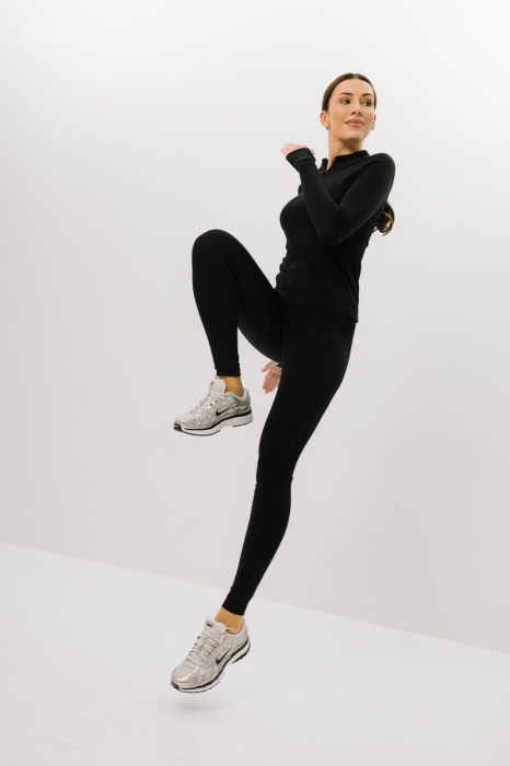 Legginsy Trail czarne wełniane
