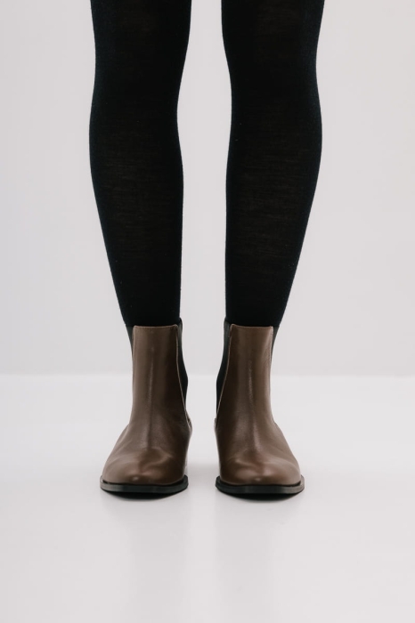 Sztyblety skórzane Classic, brązowe