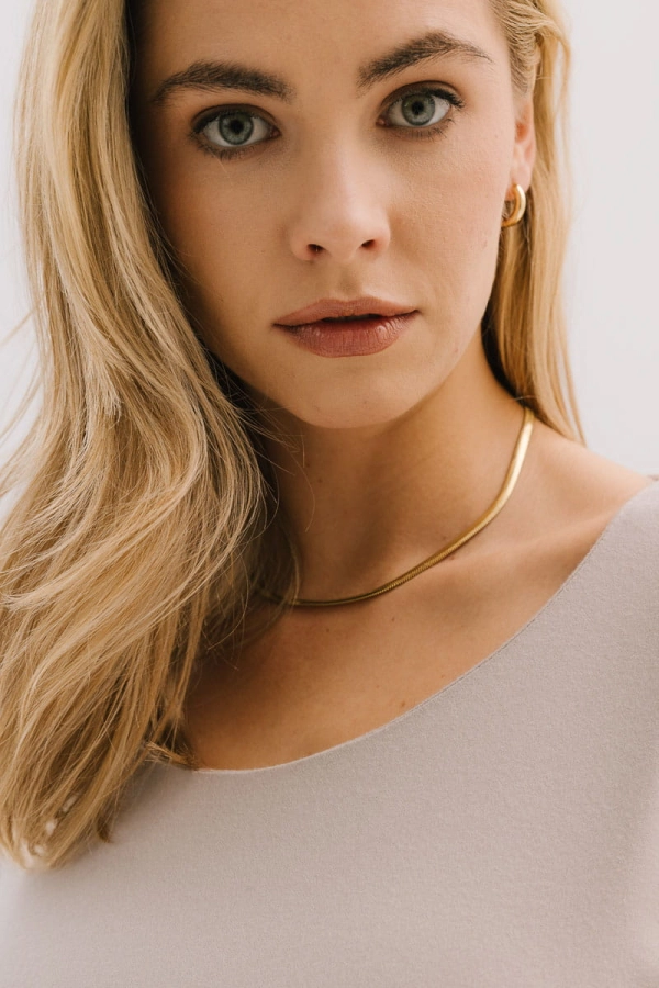 Sukienka midi Gala wełniano-kaszmirowa, kremowa