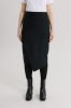 Spódnica wełniana midi Bliss, czarna