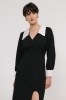Sukienka Posh wełniana, czarna
