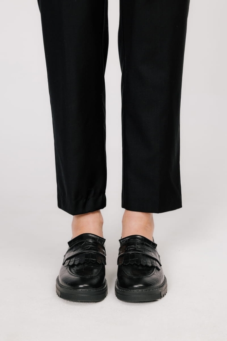 Loafersy Urban Chunkies skórzane, czarne