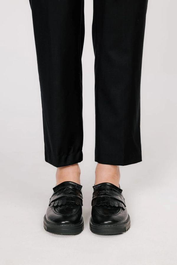 Loafersy Urban Chunkies skórzane, czarne