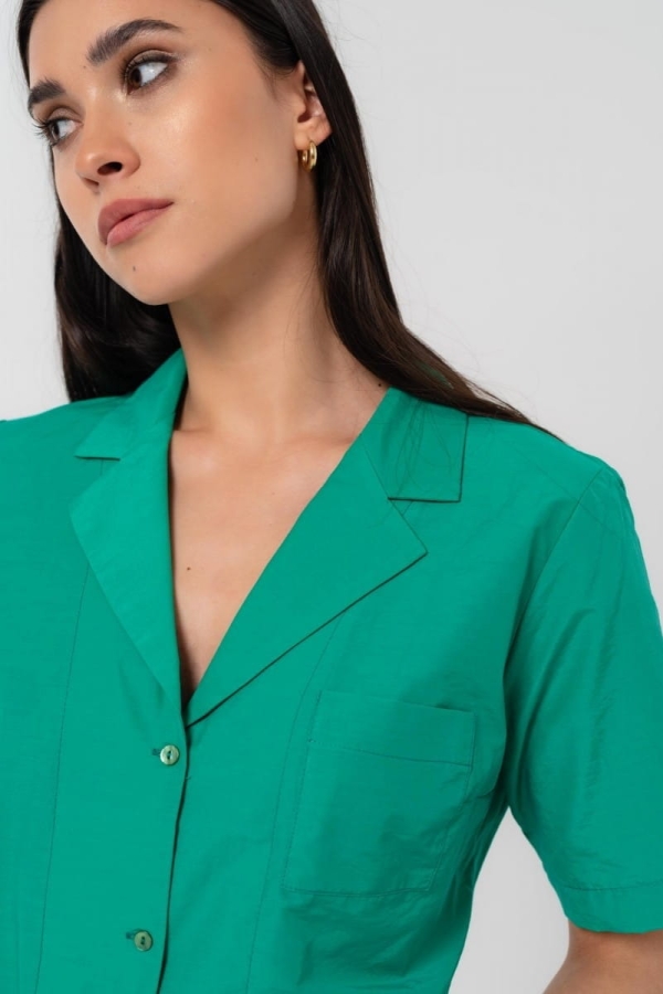 Koszula Grato bawełniana, zielona