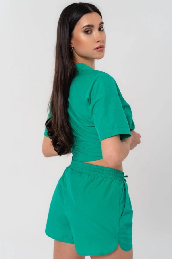 Szorty Fresco bawełniane, zielone