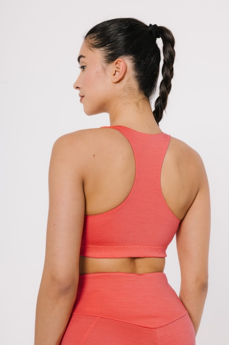 Top sportowy Rio wełniany, peach pink