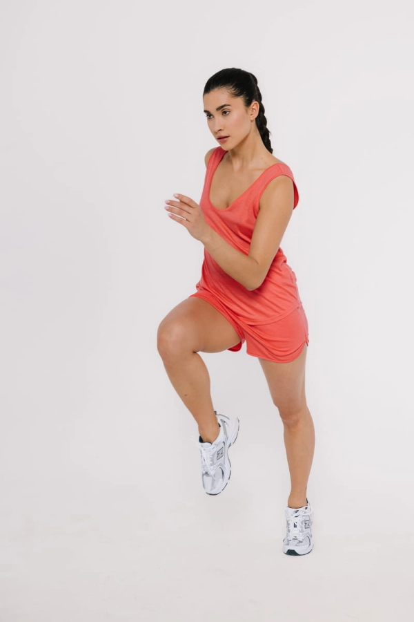 Spodenki sportowe Tokio wełniane, peach pink