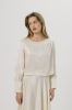 Bluzka Wave wiskozowa, kremowa