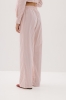 Spodnie bawełniane Positano, różowe w paski