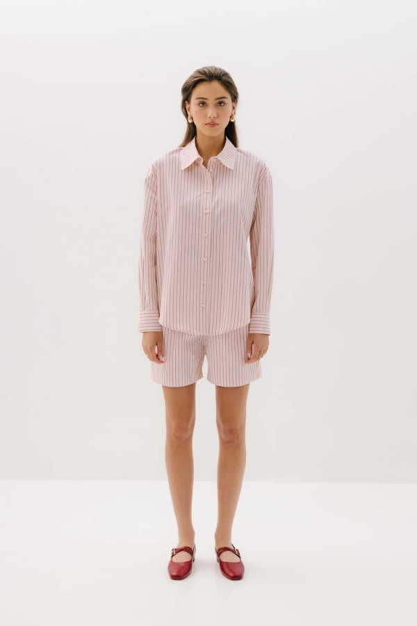 Spodenki Portofino bawełniane, różowe w paski