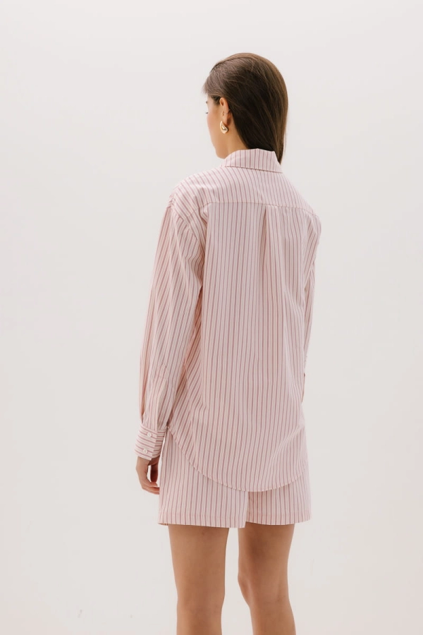 Spodenki Portofino bawełniane, różowe w paski