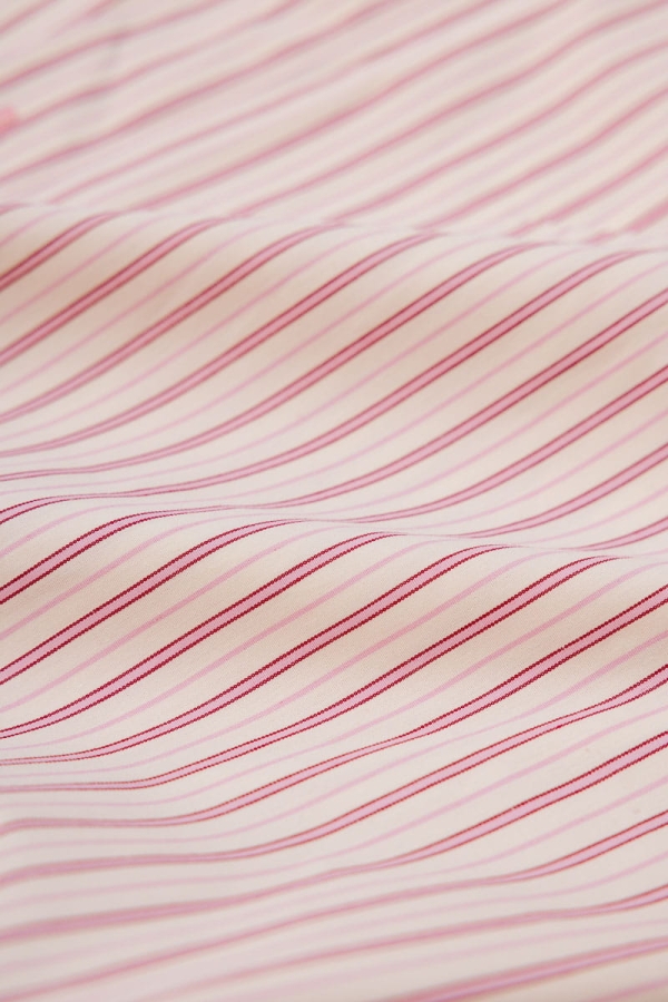 Koszula Vernazza bawełniana, różowa w paski