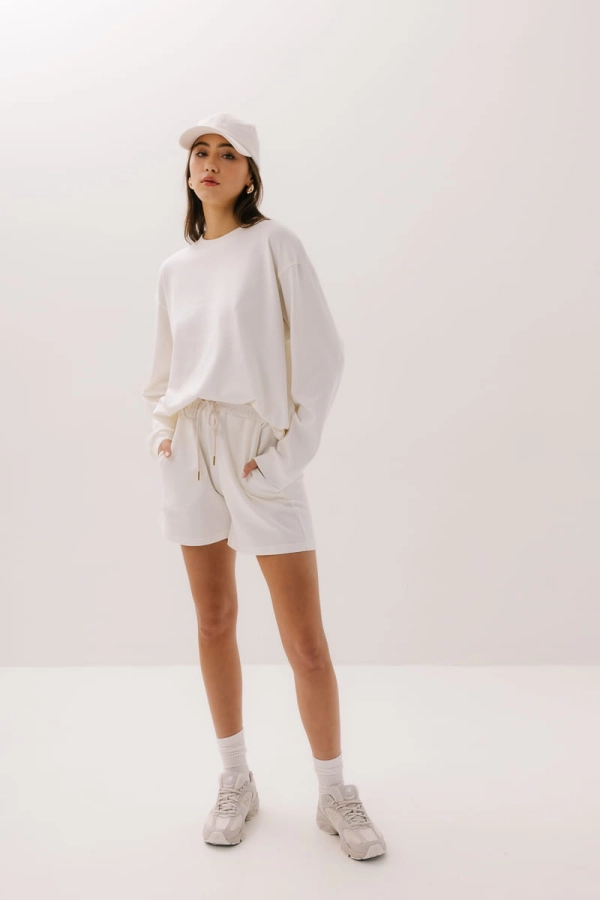 Bluza bawełniana Harmony, kremowa