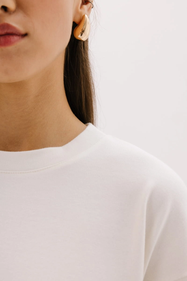 Bluza bawełniana Harmony, kremowa