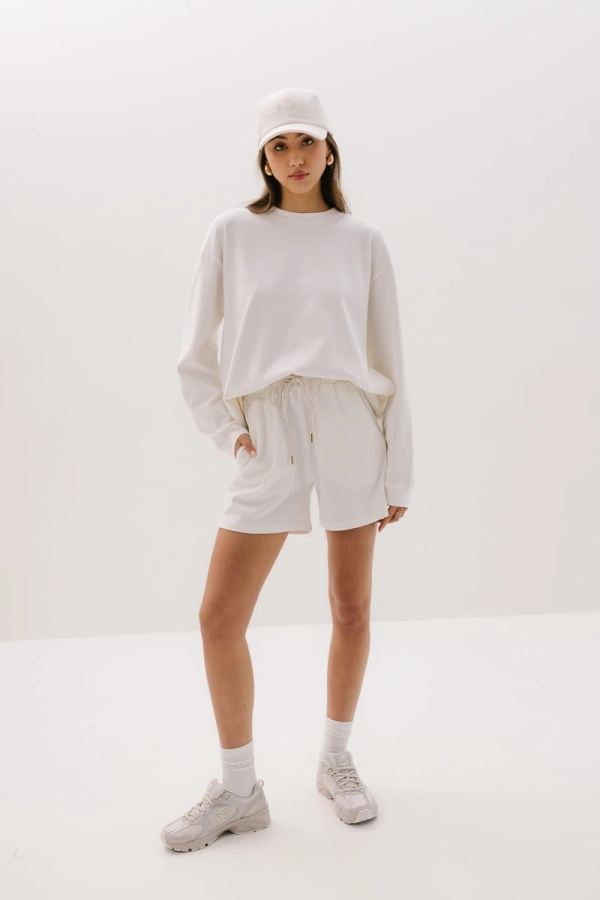 Bluza bawełniana Harmony, kremowa