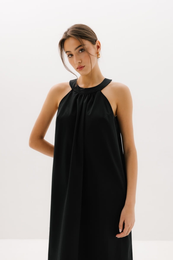 Sukienka bawełniana Riviera, czarna