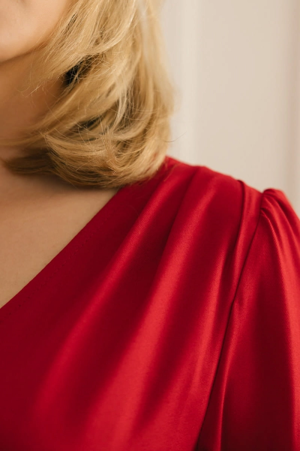 Sukienka wiskozowa Verona, czerwona