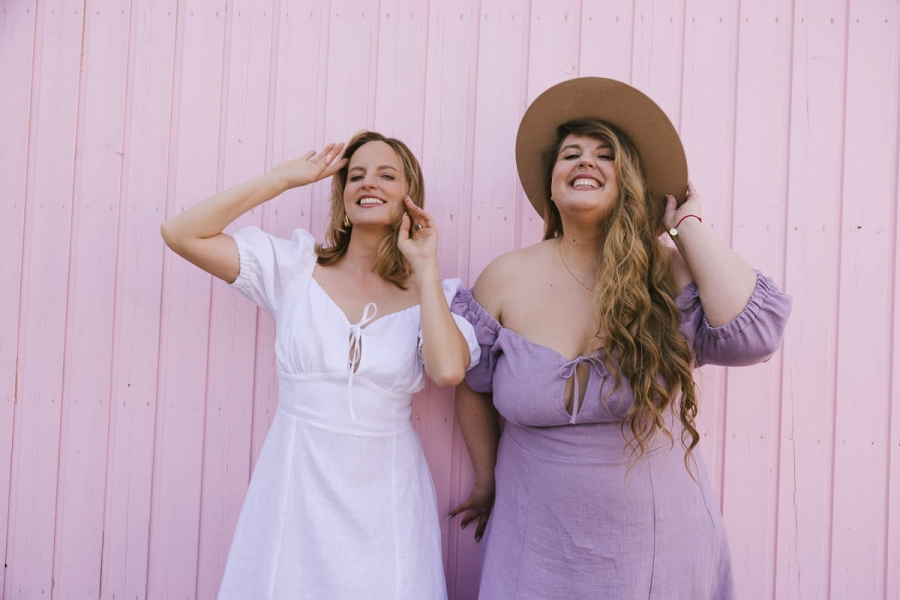 Sukienka Ania Sudoł x Monika Kamińska lniana, biała