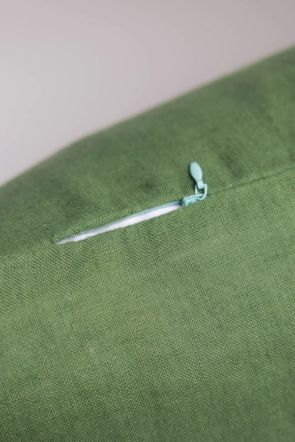 Poszewka duża Dreamy lniana, zielona