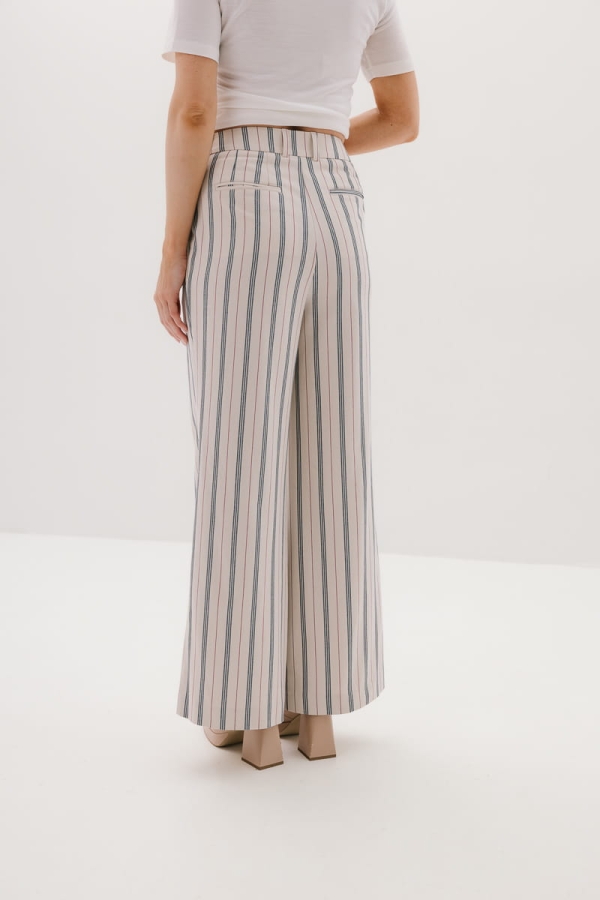 Spodnie Stripe bawełniane, w paski