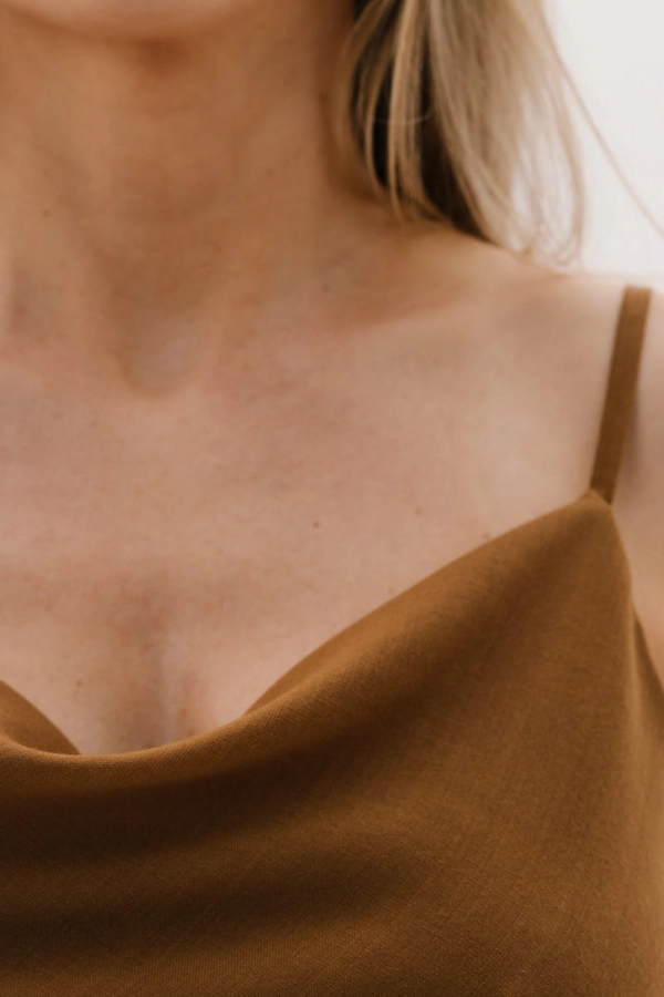 Top Como wełniano-kaszmirowy, beżowy