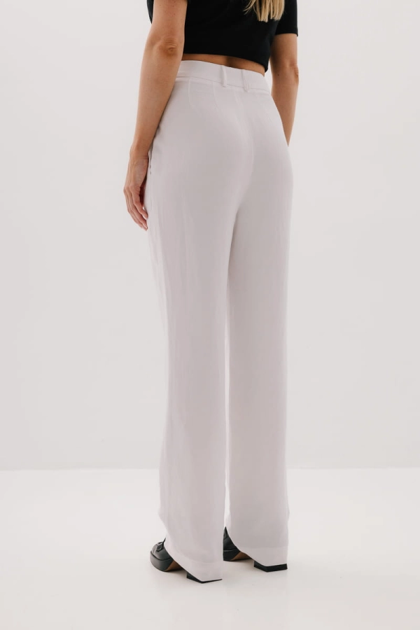 Spodnie Cannes wiskozowe, białe