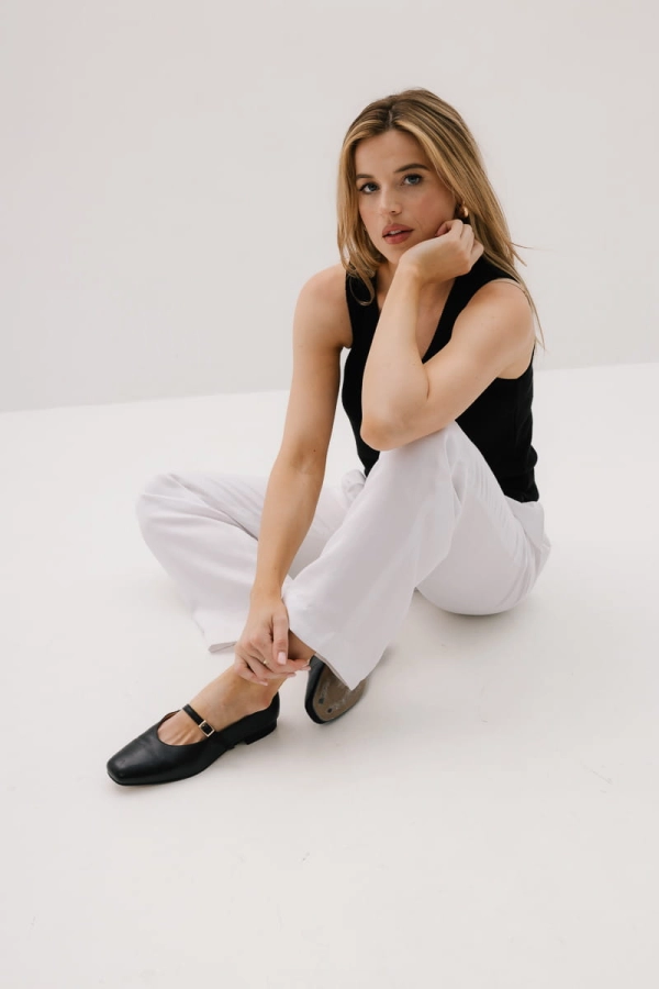 Spodnie Cannes wiskozowe, białe