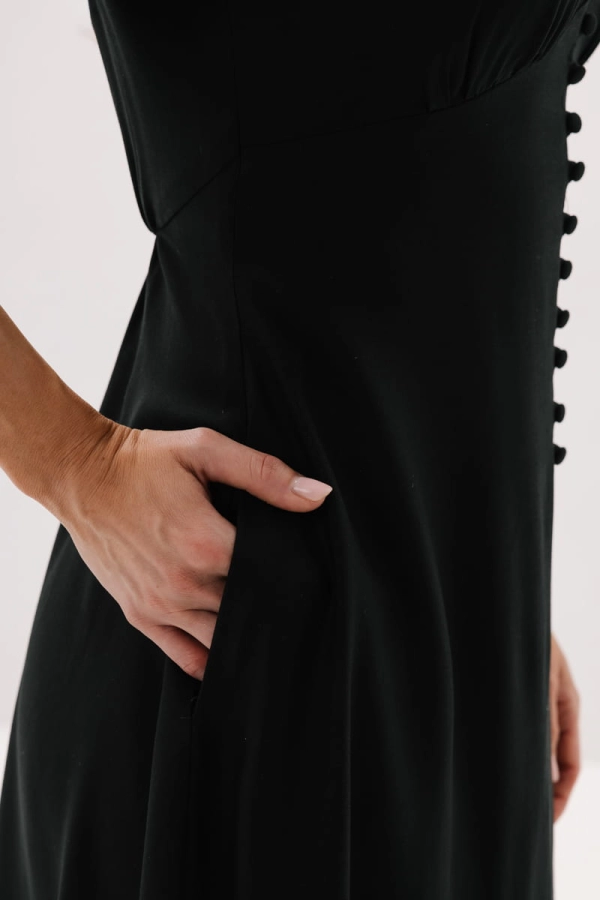 Sukienka Rosalie wiskozowa, czerwona