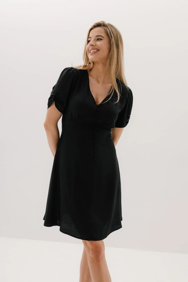 Sukienka Rosalie wiskozowa, czerwona