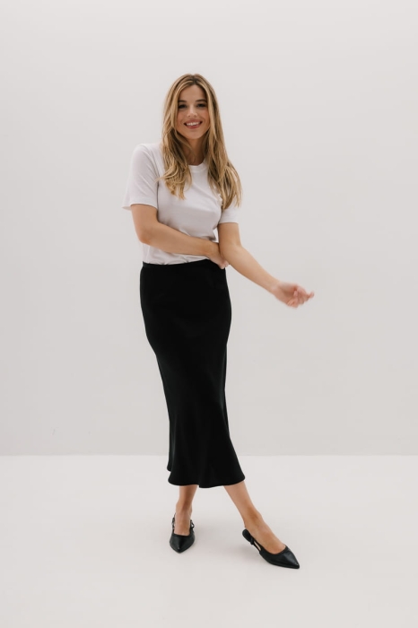 T-shirt O-neck Lana wełniany , biały