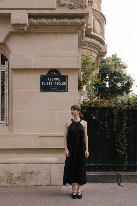 Sukienka bawełniana Riviera, czarna