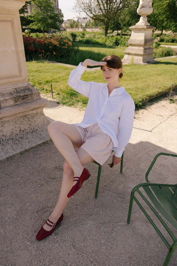 Spodenki Portofino bawełniane, różowe w paski