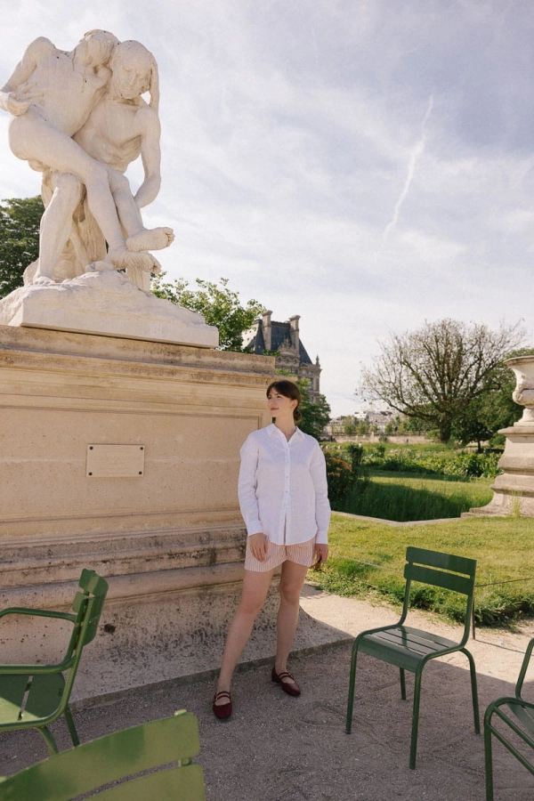 Spodenki Portofino bawełniane, różowe w paski