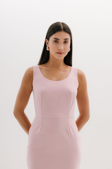 Sukienka Rita wełniana, różowa