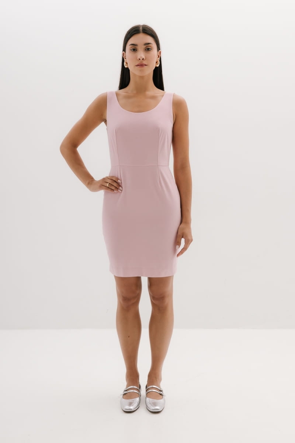 Sukienka Rita wełniana, różowa