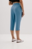 Spodnie Capri wełniane, niebieskie