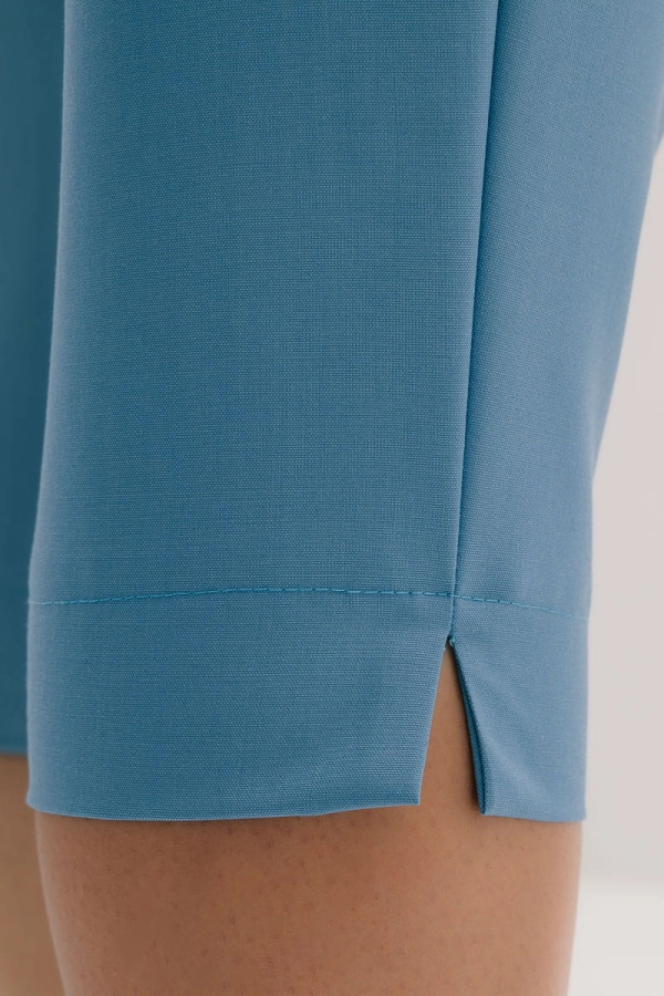 Spodnie Capri wełniane, niebieskie