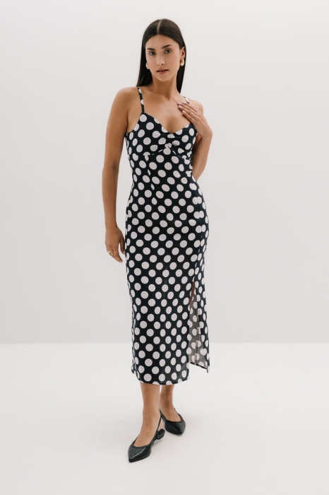 Bluzka lniana Coquette, w kropki